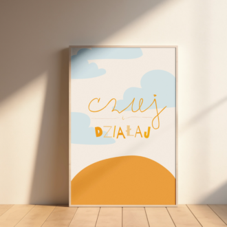Plakat Czuj i działaj